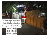 Jual BU 4 Rumah Berderet + Bangunan di Arteri Kelapa Gading Jakarta Utara - Jarang Ada - Tipe 2 Kamar