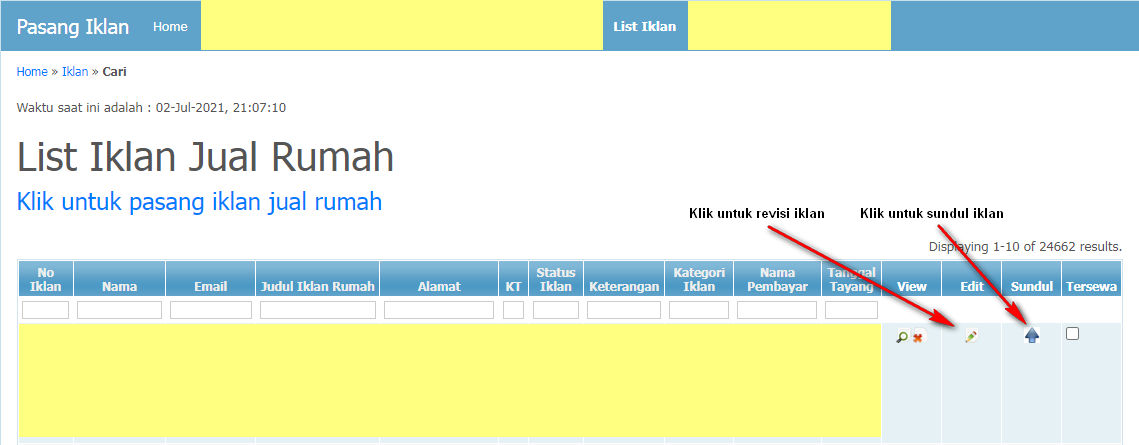 Sundul iklan properti